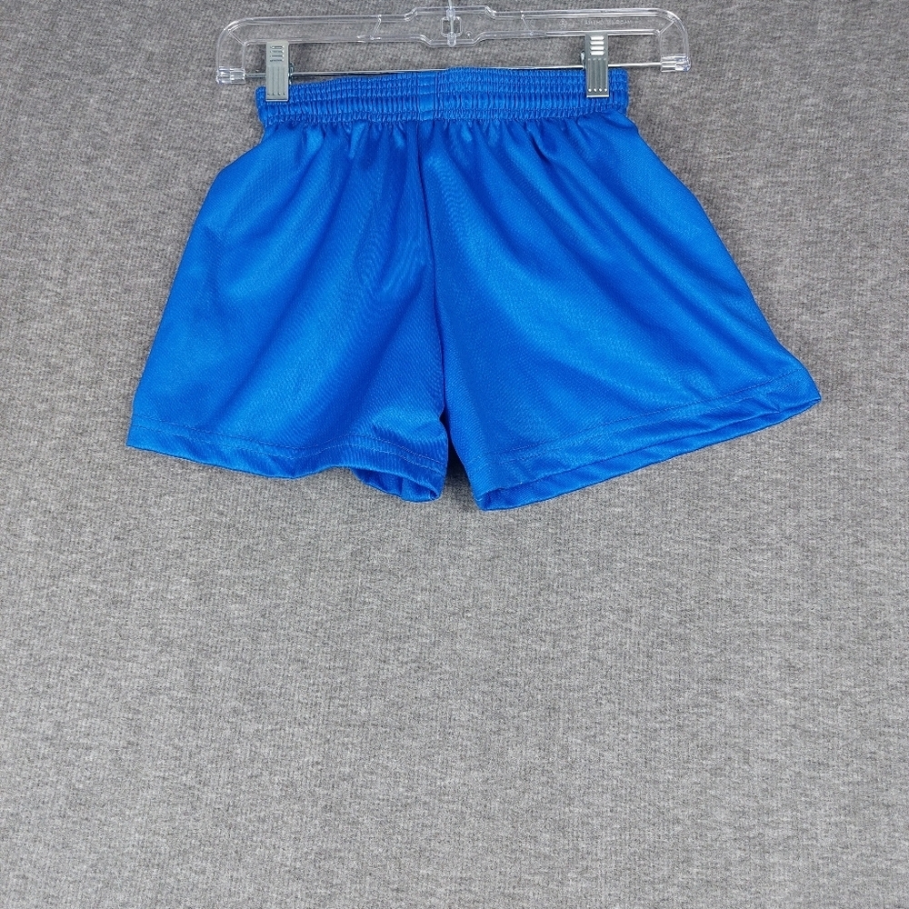 ZEENI YOUTH BRIGHT BLUE ATHLETIC DRAWSTRING PULLON SHORTS SZ XS SOCCER GYM PLAY